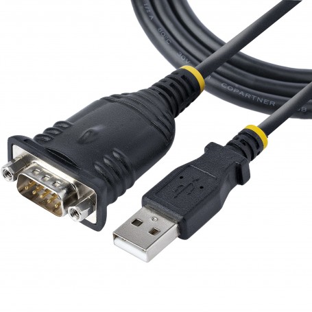 StarTech.com Cavo Adattatore USB a Seriale 1 m - Convertitore da USB a Seriale con Porta COM, Cavo USB Seriale RS232/DB9 Maschio
