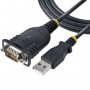 StarTech.com Cavo Adattatore USB a Seriale 1 m - Convertitore da USB a Seriale con Porta COM, Cavo USB Seriale RS232/DB9 Maschio