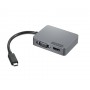 Lenovo 4X91A30366 hub di interfaccia USB 2.0 Type-C Grigio (4X91A30366)
