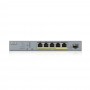 Zyxel GS1350-6HP-EU0101F switch di rete Gestito L2 Gigabit Ethernet (10/100/1000) Supporto Power over Ether (GS1350-6HP-EU0101F)