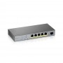 Zyxel GS1350-6HP-EU0101F switch di rete Gestito L2 Gigabit Ethernet (10/100/1000) Supporto Power over Ether (GS1350-6HP-EU0101F)