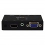 StarTech.com Switch Commutatore 2x1 VGA + HDMI a VGA - Switch Convertitore HDMI / VGA a VGA con commutazione prior (VS221HD2VGA)