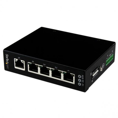 StarTech.com Switch di rete Commutatore Industriale Gigabit Ethernet a 5 porte non gestito - Guide DIN / Montabile a  (IES51000)