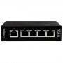 StarTech.com Switch di rete Commutatore Industriale Gigabit Ethernet a 5 porte non gestito - Guide DIN / Montabile a  (IES51000)