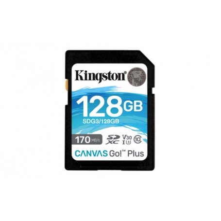 Kingston Technology Canvas Go! Plus 128 GB SD UHS-I Classe 10 (SDG3/128GB)