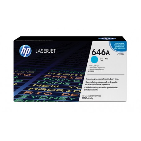 HP Cartuccia Toner originale ciano LaserJet 646A (CF031A)