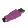 StarTech.com Adattatore di ricambio PS/2 a USB - Convertitore sostitutivo per tastiera da PS/2 a USB F/M (GC46MFKEY)
