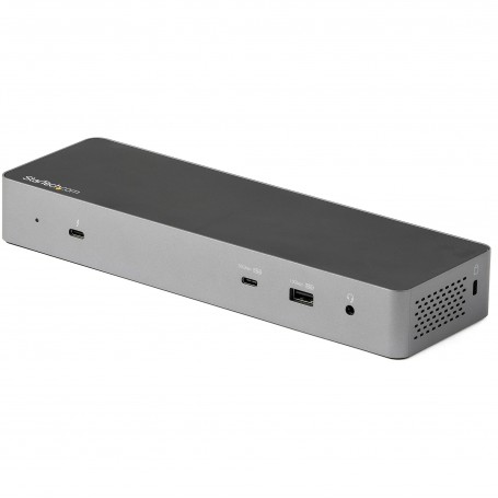 StarTech.com TB3CDK2DHUE replicatore di porte e docking station per notebook Cablato Thunderbolt 3 Nero, Grigio (TB3CDK2DHUE)
