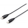 Equip 128860 cavo USB USB 2.0 1,8 m USB A USB B Nero