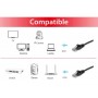 Equip 625452 cavo di rete Nero 3 m Cat6 U/UTP (UTP)