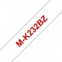 Brother Labelling Tape - 12mm, Red/White, Blister nastro per etichettatrice M (MK232BZ)