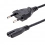 StarTech.com Cavo di Alimentazione CA da 2m, Spina EuroPlug a C7, 2.5A-250V, 18AWG, Cavo Elettrico di Ricambio con spina italian