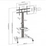 37 -86  ROTATE TV CART