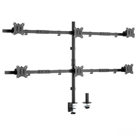 17"-32" ARTICULATING 6 MONITOR DESK