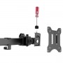 17"-32" ARTICULATING 6 MONITOR DESK