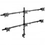 17"-32" ARTICULATING 6 MONITOR DESK