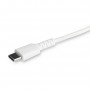 StarTech.com Cavo durevole da USB-C a Lightning da 2m bianco - Cavo di alimentazione/sincronizzazione in Fibra ar (RUSBCLTMM2MW)