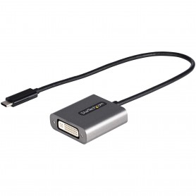 StarTech.com Adattatore USB C a DVI - Adattatore Dongle da USB-C a DVI-D 1920x1200p - USB Type C a DVI Display/Monit (CDP2DVIEC)