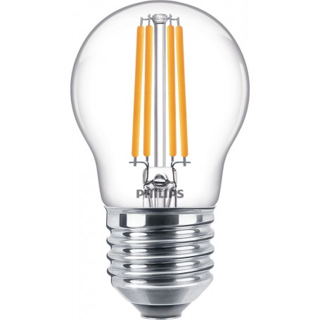 Philips Lampadina candela trasparente a filamento 60 W P45 E27