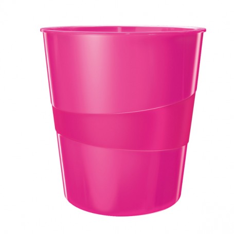 Leitz WOW Waste Bin Polistirolo Rosa (52781023)