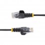StarTech.com Cavo di Rete Ethernet Snagless CAT6 da 2m - Cavo Patch antigroviglio slim RJ45 - Nero (N6PAT200CMBKS)