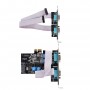 StarTech.com Scheda Seriale PCIe a 4 porte, scheda seriale PCI Express a RS232/RS422/RS485 (DB9), staffa a basso profilo inclusa
