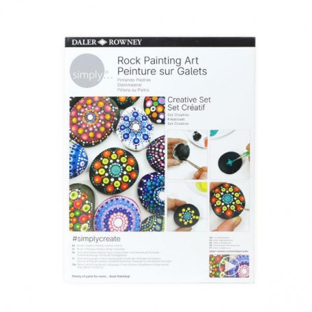 KIT SIMPLY ROCK PAINTING -