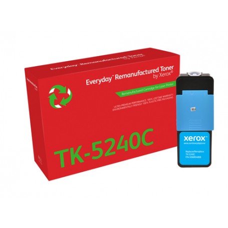 Everyday Rigenerato Toner rigenerato Everyday™ di Xerox Ciano compatibile con Kyocera TK-5240C, Capacità standard