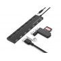Conceptronic HUBBIES08B hub di interfaccia USB 2.0 480 Mbit/s Nero (HUBBIES08B)