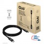 CLUB3D USB4 GEN2X2 TYPE-C BI-DIRECTIONAL CABLE 4K60HZ,DATA 20GBPS, PD 240W(48V/5A) EPR M/M 2M/6.56FT (CAC-1575)