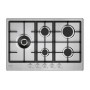 Candy CHG7WL4WTX Acciaio inox Da incasso 74.5 cm Gas 5 Fornello(i)