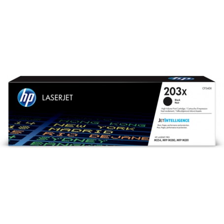 HP Cartuccia toner nero originale ad alta capacità LaserJet 203X (CF540X)