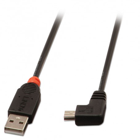 Lindy 31970 cavo USB 0,5 m USB 2.0 USB A Mini-USB B Nero (31970)