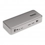 StarTech.com KVM Docking Station USB-C per due laptop, docking station DisplayPort a doppio monitor 4K 60 Hz, hub USB a 5 porte,