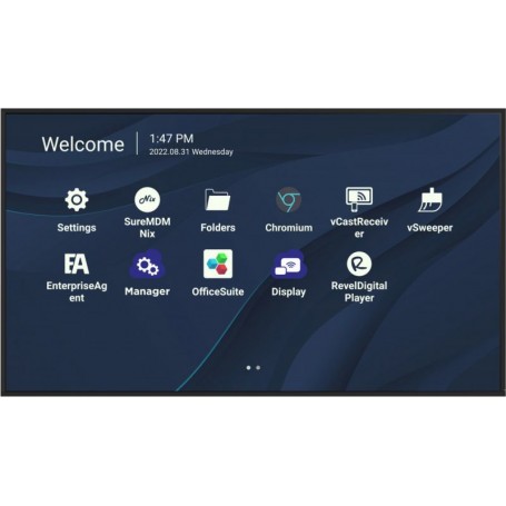 Viewsonic CDE7530 visualizzatore di messaggi 190,5 cm (75") Wi-Fi 450 cd/m² 4K Ultra HD Nero Processore integrato Android 11