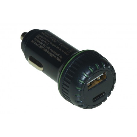 LINK CARICABATTERIA AUTO 5 VOLT 3A 2 USB
