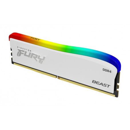 Kingston Technology FURY Beast 16GB 3600MT/s DDR4 CL18 DIMM bianco RGB SE