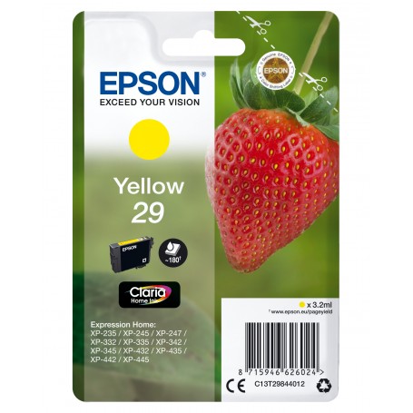 Epson Strawberry Cartuccia Fragole Giallo Inchiostri Claria Home 29 (C13T29844022)