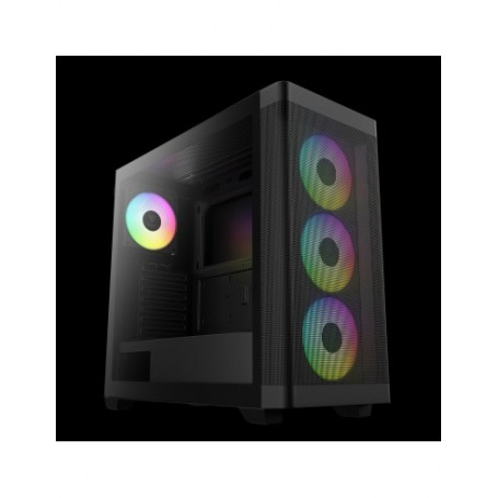 GAMDIAS CASE MID TOWER ATHENA M3 4x120mm PWN FAN ARGB CON 8 PORT HUB