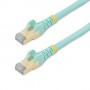 StarTech.com Cavo di Rete Ethernet Cat6a - Cavo Schermato STP da 3m - Turchese (6ASPAT3MAQ)