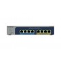 NETGEAR MS108EUP Non gestito L2/L3 2.5G Ethernet (100/1000/2500) Supporto Power over Ethernet (PoE) Grigio (MS108EUP-100EUS)
