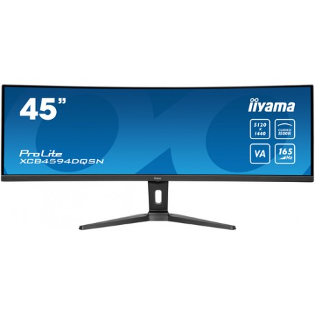 iiyama G-MASTER 45"LCD Curved Bus. UWQHD Monitor PC 114,3 cm (45") 5120 x 1440 Pixel Dual QHD LED Nero