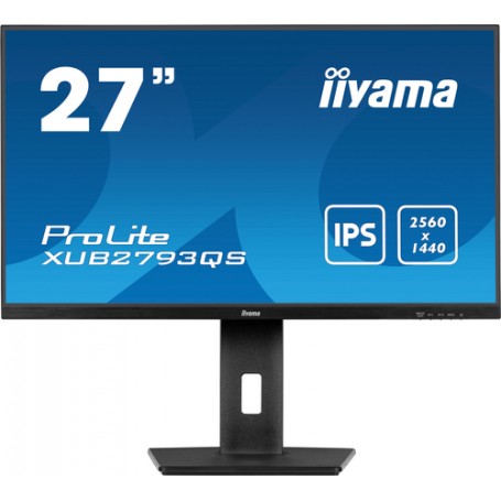 iiyama ProLite XUB2793QS-B7 Monitor PC 68,6 cm (27") 2560 x 1440 Pixel Quad HD LED Nero