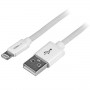 StarTech.com Cavo lungo connettore lightning a 8 pin Apple bianco da 2 m a USB per iPhone / iPod / iPad (USBLT2MW)