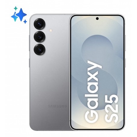 Samsung Galaxy S25 Smartphone AI, Display 6.2'' FHD+ Dynamic AMOLED 2X, Fotocamera 50MP, RAM 12GB, 256GB, 4.000 mAh, Silver shad