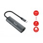 Equip 133486 hub di interfaccia USB tipo-C 1000 Mbit/s Nero, Grigio