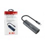 Equip 133486 hub di interfaccia USB tipo-C 1000 Mbit/s Nero, Grigio