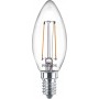 Philips Lampadina candela trasparente a filamento 25 W B35 E14