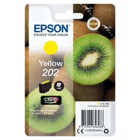 Epson Kiwi Singlepack Yellow 202 Claria Premium Ink (C13T02F44010)