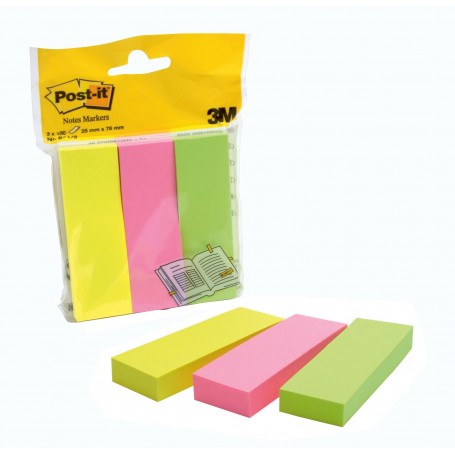 3M 671-3 pouch autoadesiva Rettangolo Verde, Rosa, Giallo 100 fogli (10383)